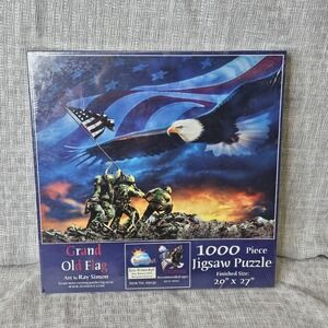 NEW Grand Old Flag by Ray Simon 1000 Piece Jigsaw Puzzle SunsOut 20"X27" Sealed‎